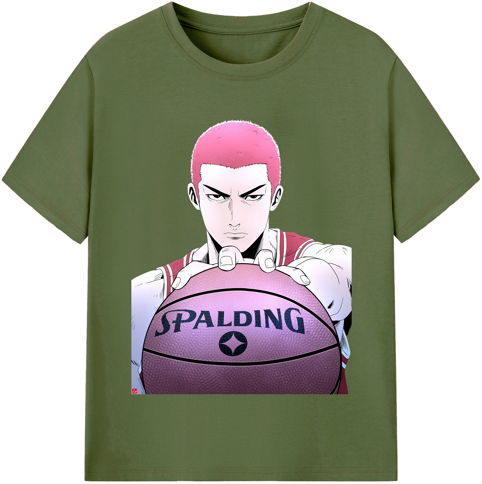 SLAM DUNK／スラムダンク 綿100％半袖Tシャツ（フロントプリント）
